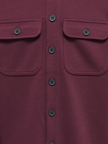Only & Sons Junior Regular fit Overhemd 'OSJNew Kodyl' in Rood