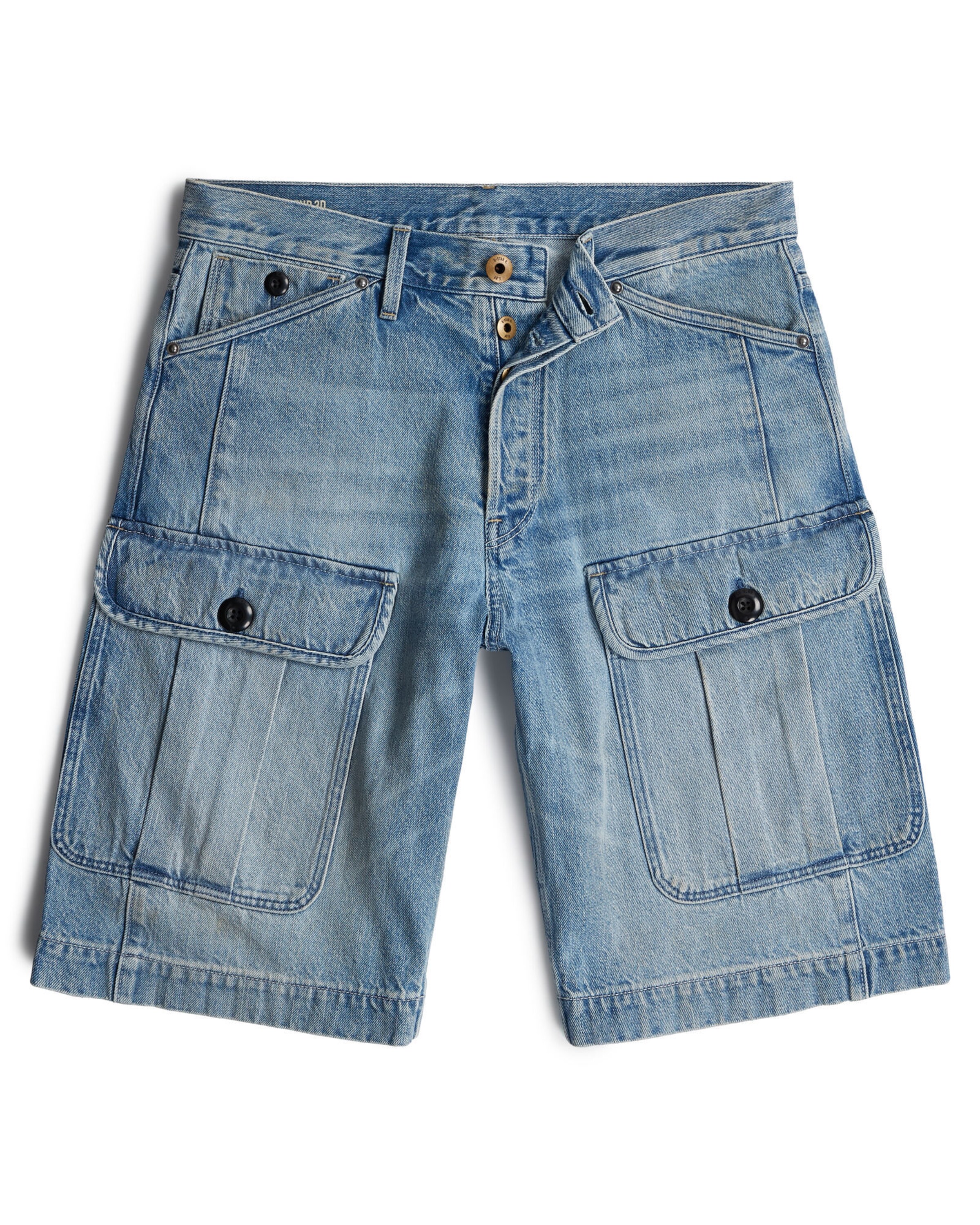 G-STAR Loosefit Cargojeans in Blauw: voorkant