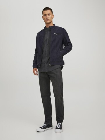 Coupe regular Veste mi-saison 'JCOROCKY JACKET' JACK & JONES en noir