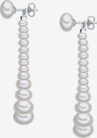 Valero Pearls Earrings in Silver