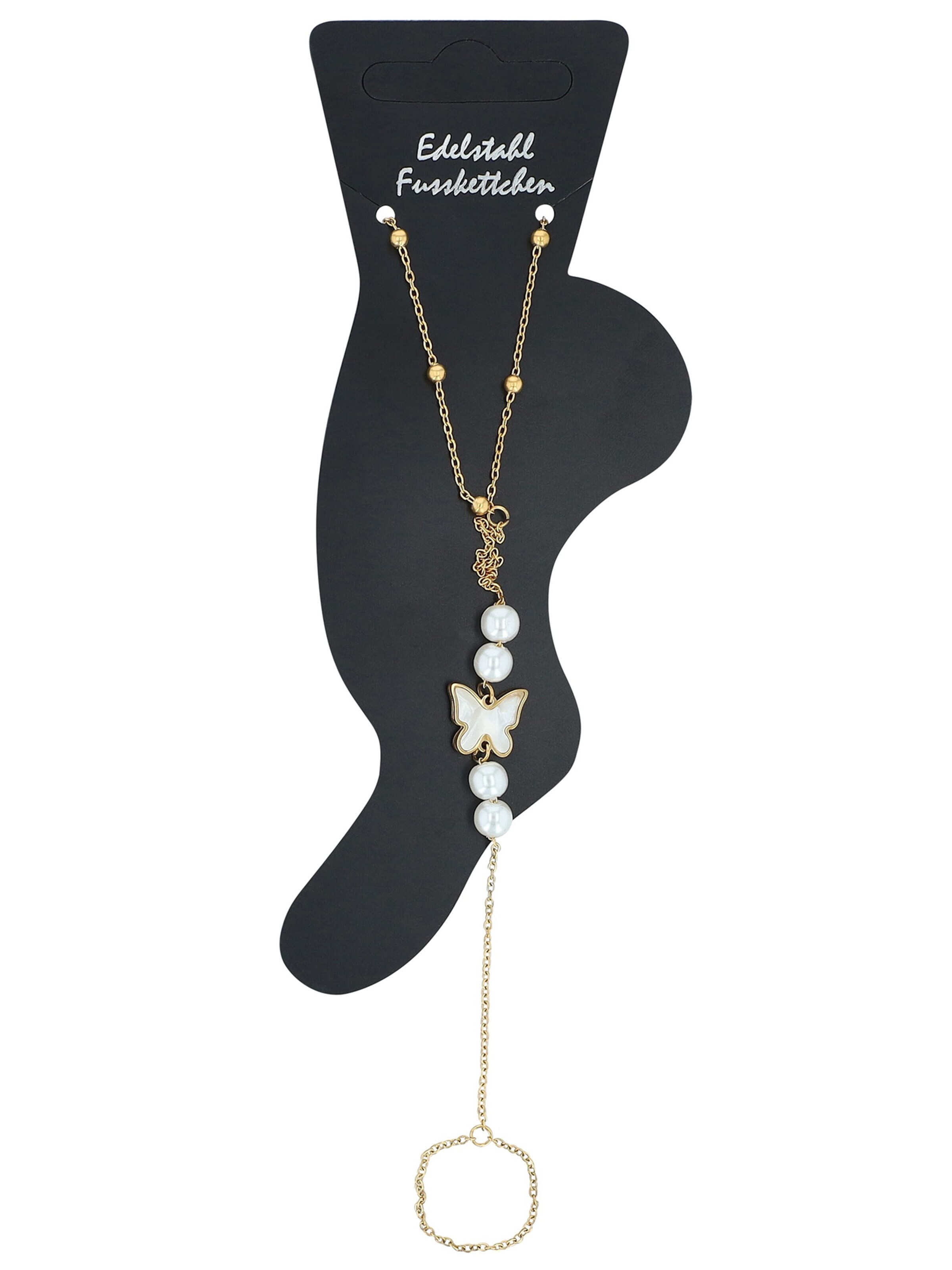Akzent Foot Jewelry 'Daisy, langlebig' in Gold: front