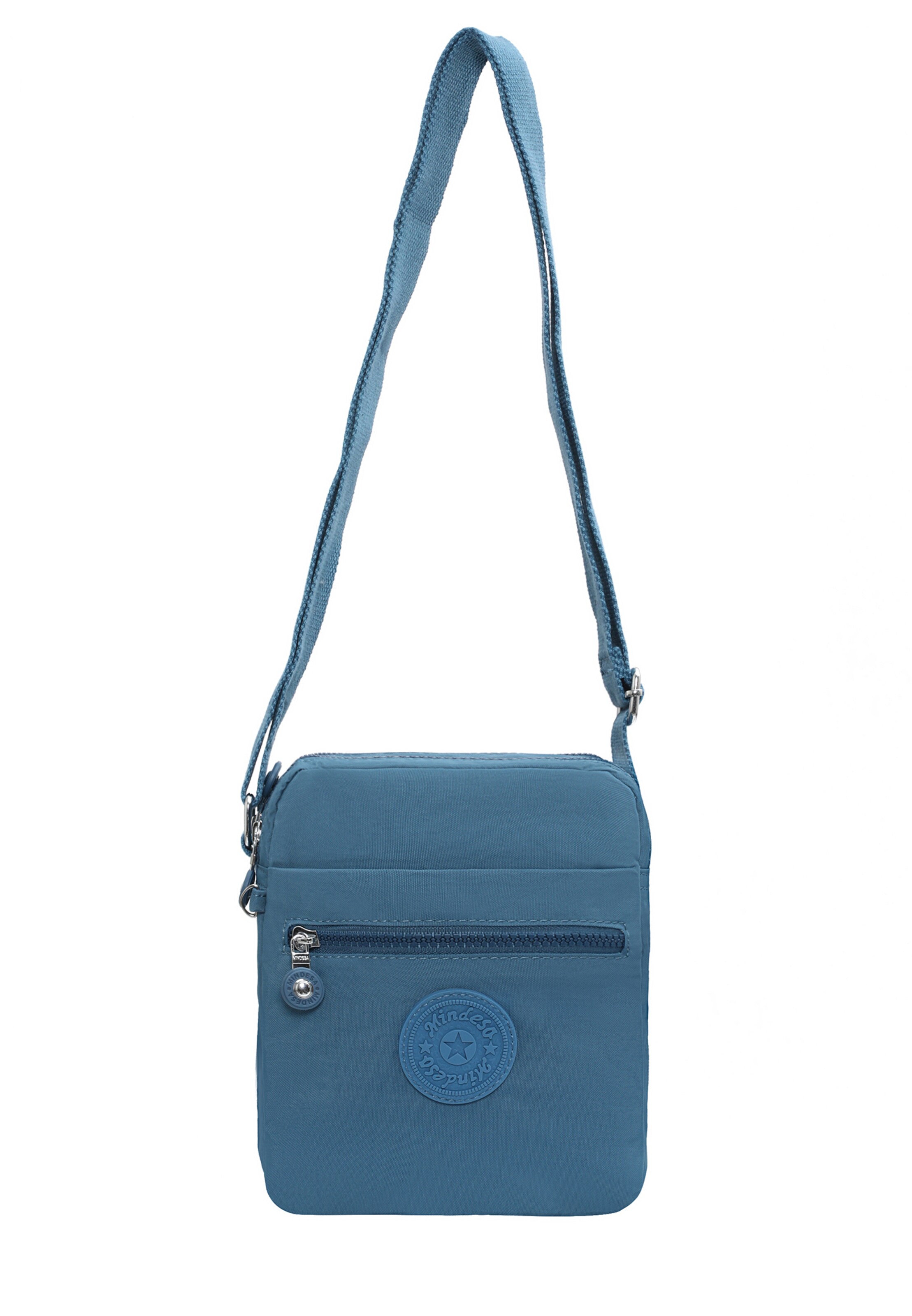 Mindesa - Mala de ombro em azul: frente