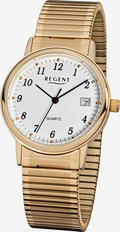 REGENT Analog Watch in Gold: front