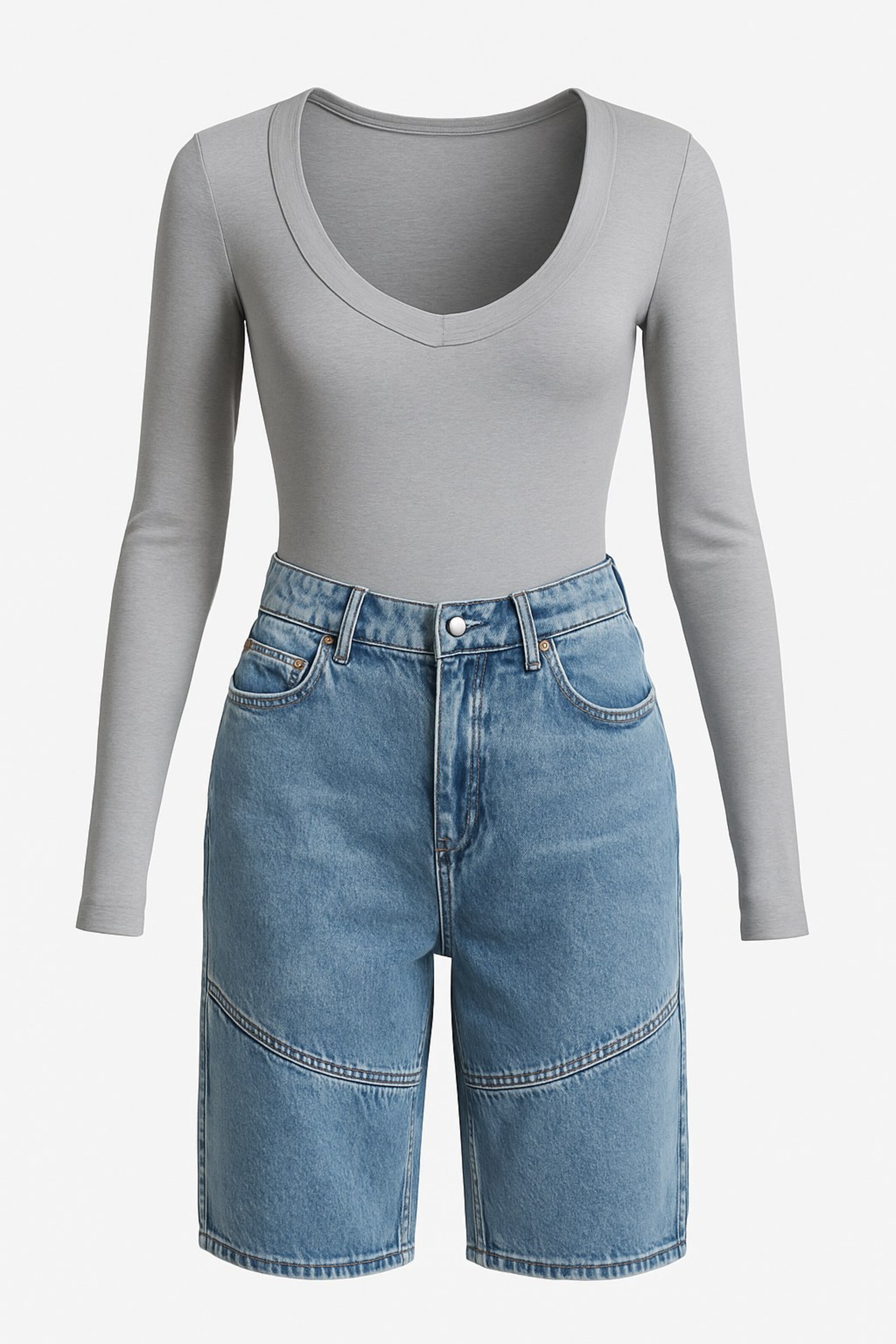 Shirtbody WOMAN VISION en gris
