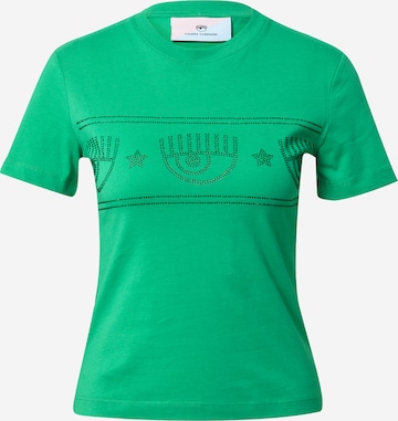 Tricou de la Chiara Ferragni pe verde: față