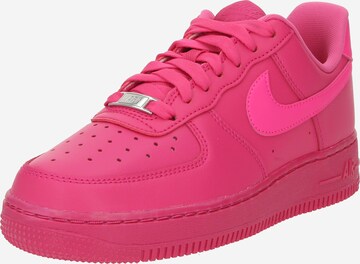 Nike Sportswear Platform trainers 'AIR FORCE 1 07' in Pink: front