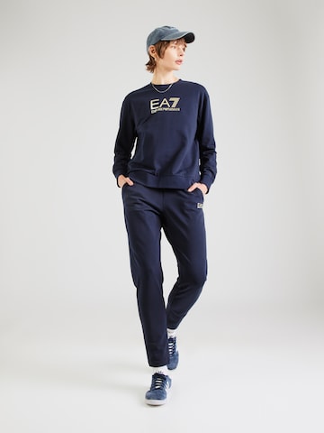 Survêtement EA7 Emporio Armani en bleu : devant