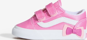 rožinė VANS Sportbačiai be auliuko 'Old Skool': priekis