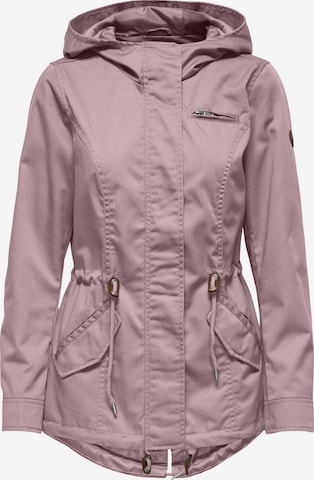 ONLY Between-seasons parka 'ONLLORCA' in Purple: front