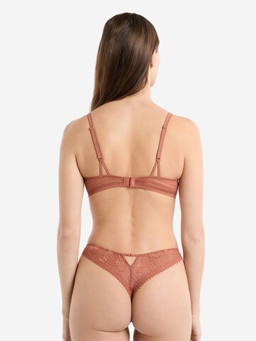 ETAM Push-up Bra 'Aura' in Brown