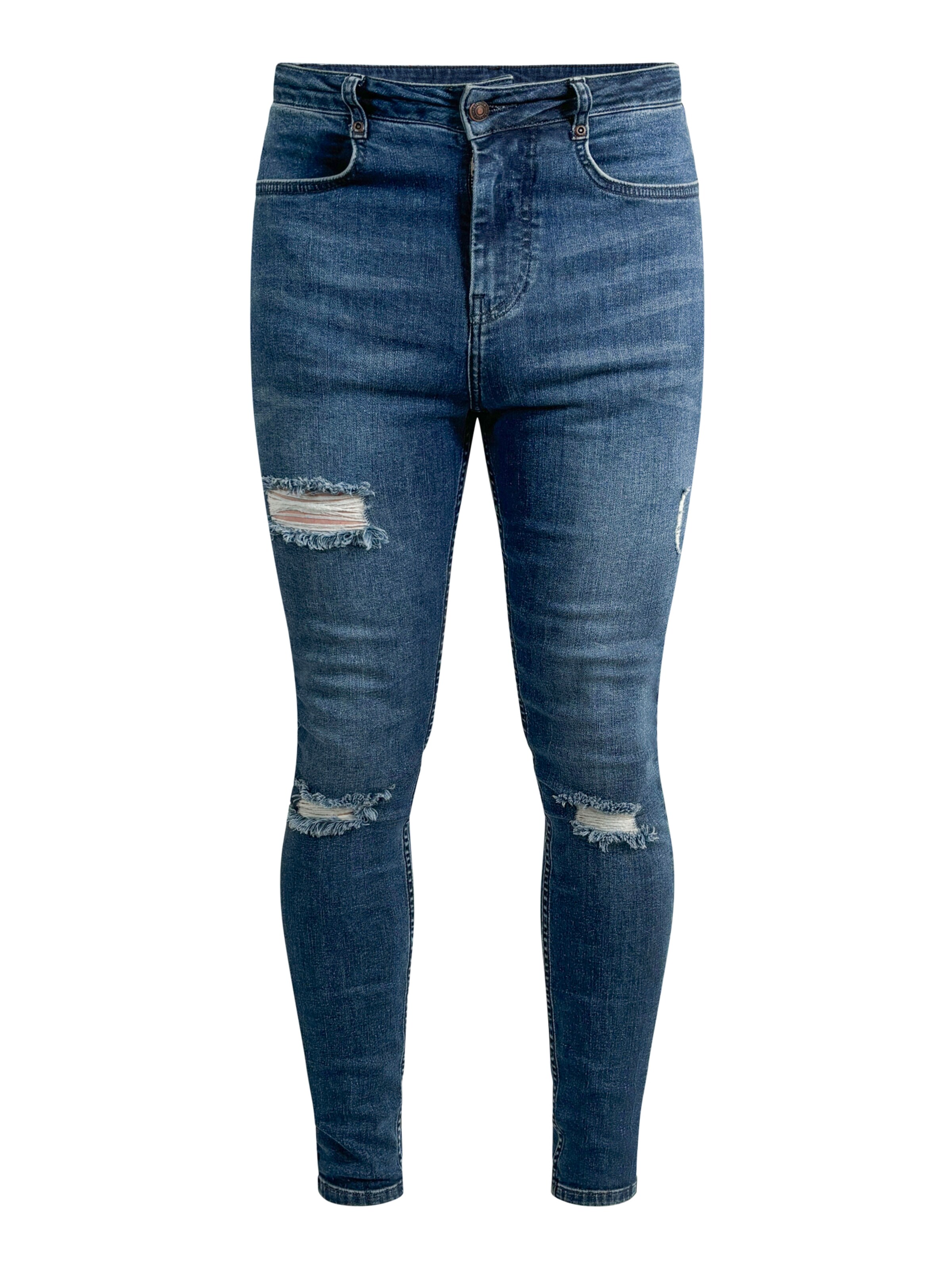 SikSilk Slim fit Jeans in Blue: front
