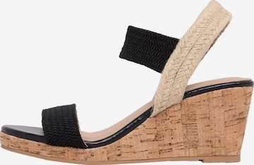 Sandales Lipsy en noir : devant
