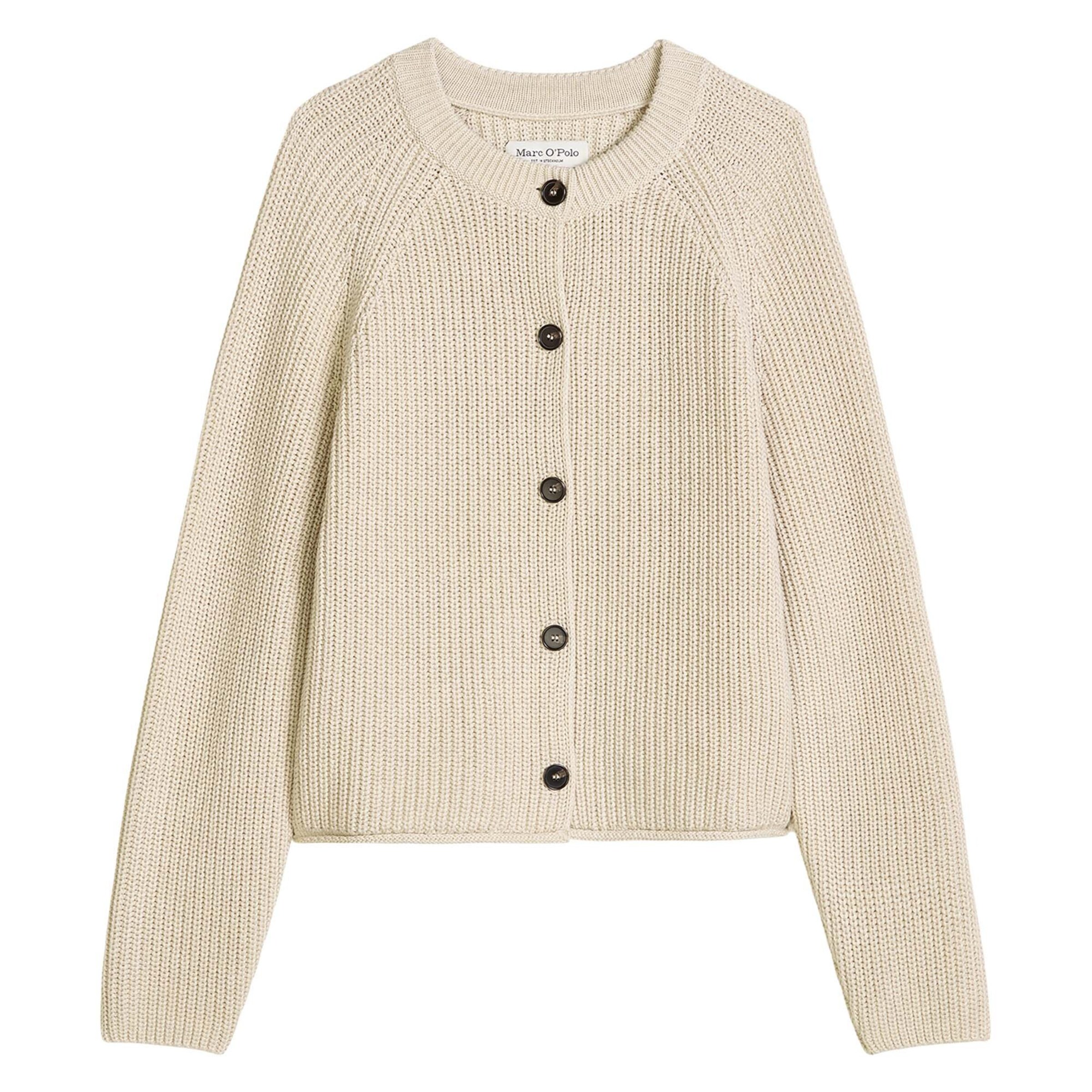 Marc O'Polo Strickjacke in Beige: Vorderseite