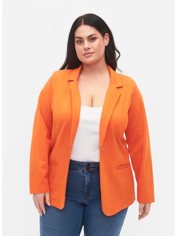 Zizzi Blazer 'Maddie' i orange: forside