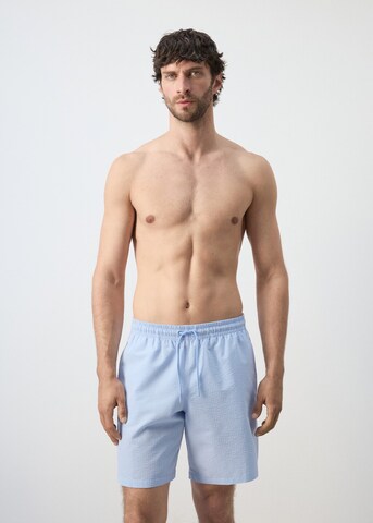 MANGO MAN Badeshorts 'Seer' in Blau: Vorderseite