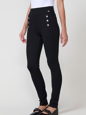 KOROSHI - Skinny Leggings em preto: frente