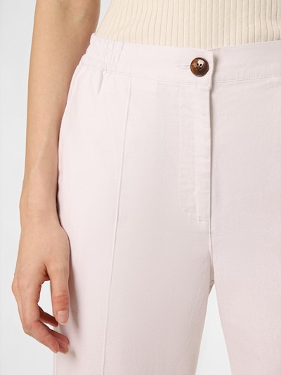 Franco Callegari Pantalon à plis en blanc, Vue avec produit