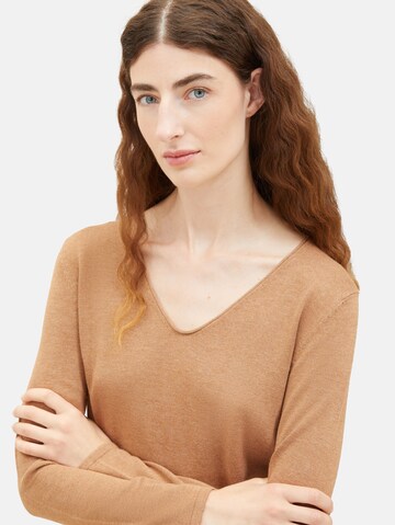 TOM TAILOR - Jersey en marrón