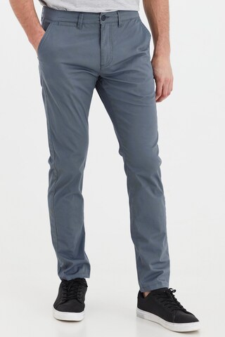 !Solid Regular Chino Pants 'KILIAN' in Blue: front