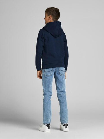 Jack & Jones Junior Zip-Up Hoodie in Blue