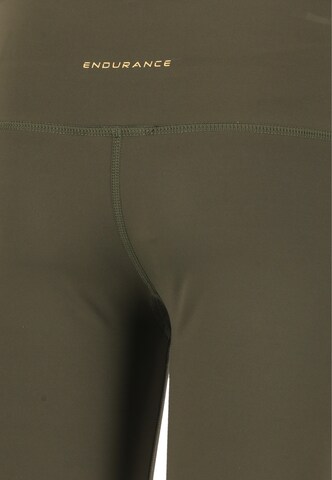 ENDURANCE Skinny Sports trousers 'Basia' in Green