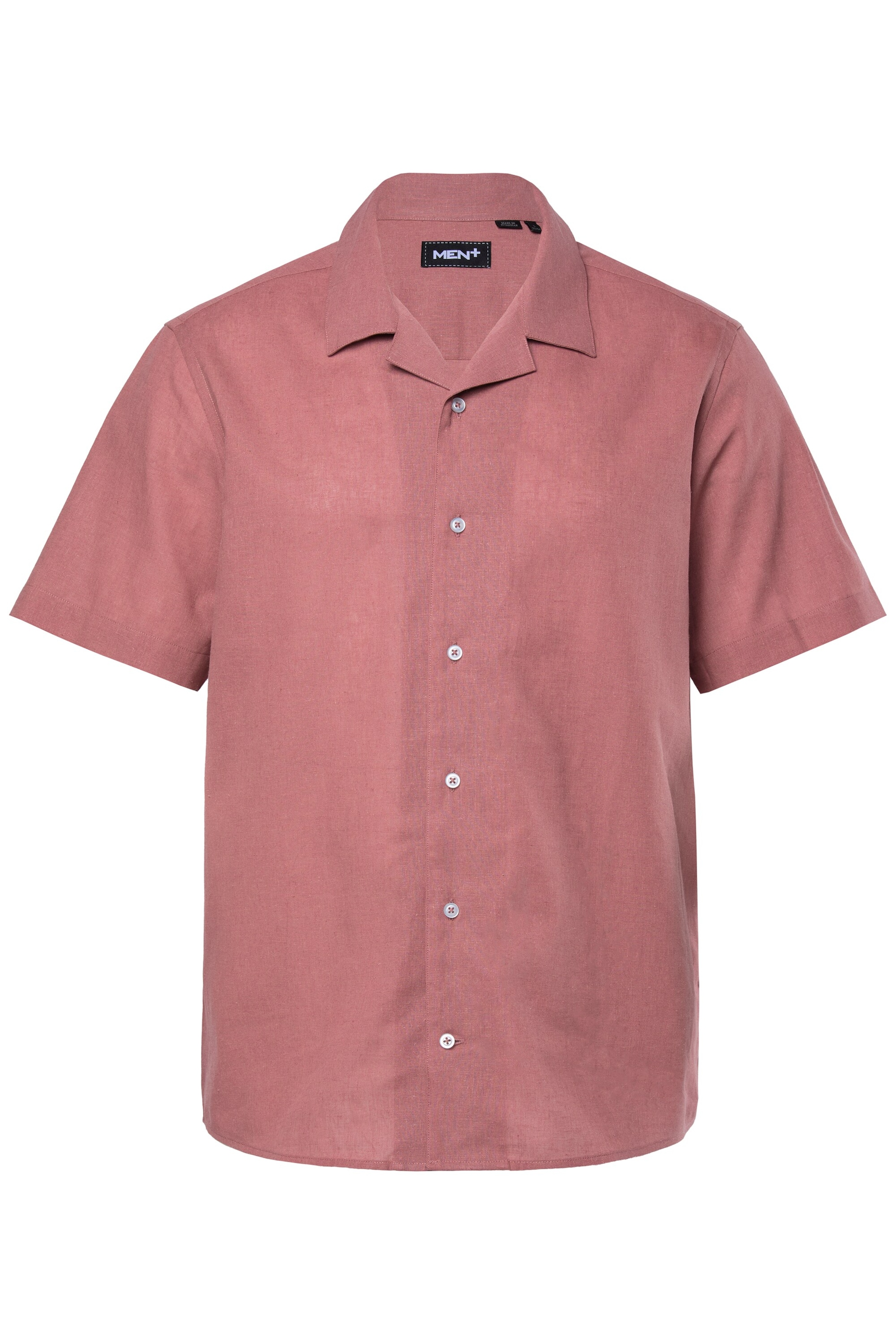 Men Plus Hemd in Pink: Vorderseite