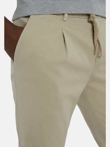 Boggi Milano Regular Pleat-Front Pants in Beige