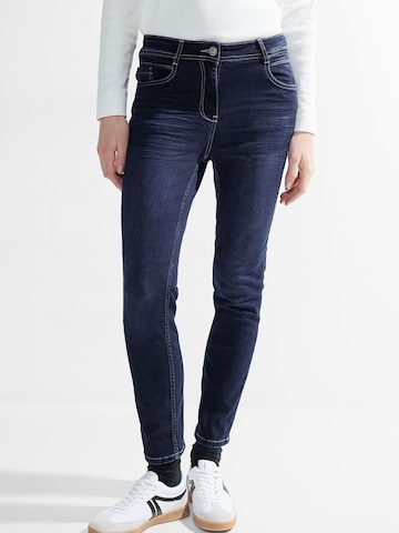 CECIL Slimfit Jeans 'Toronto' in Blauw: voorkant