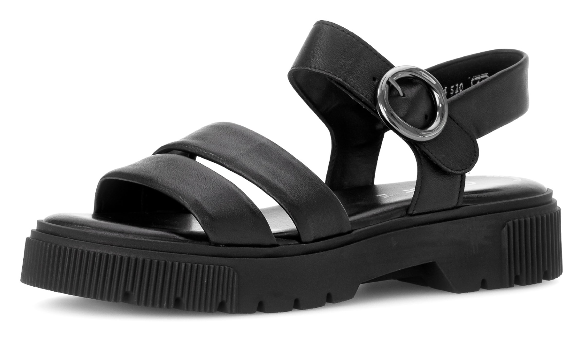 GABOR Sandale in Schwarz: Vorderseite