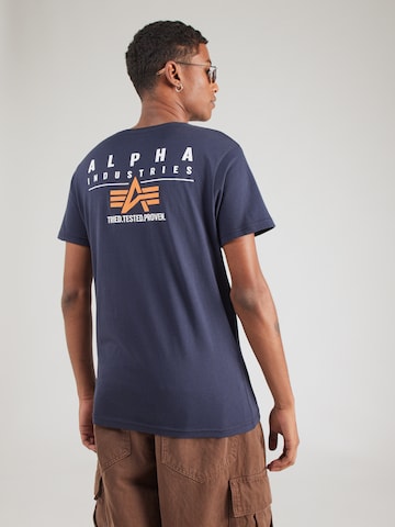 ALPHA INDUSTRIES - Camiseta en azul: frente