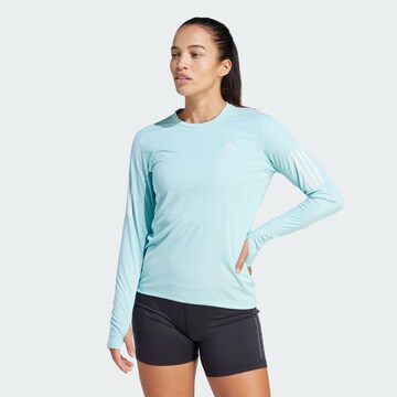 T-shirt fonctionnel 'Own the Run' ADIDAS PERFORMANCE en bleu : devant