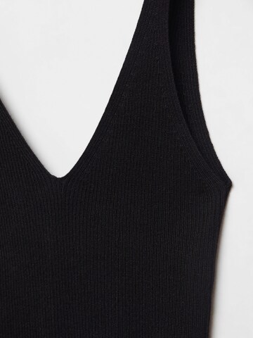 MANGO Top 'GYMNASTI' in Schwarz