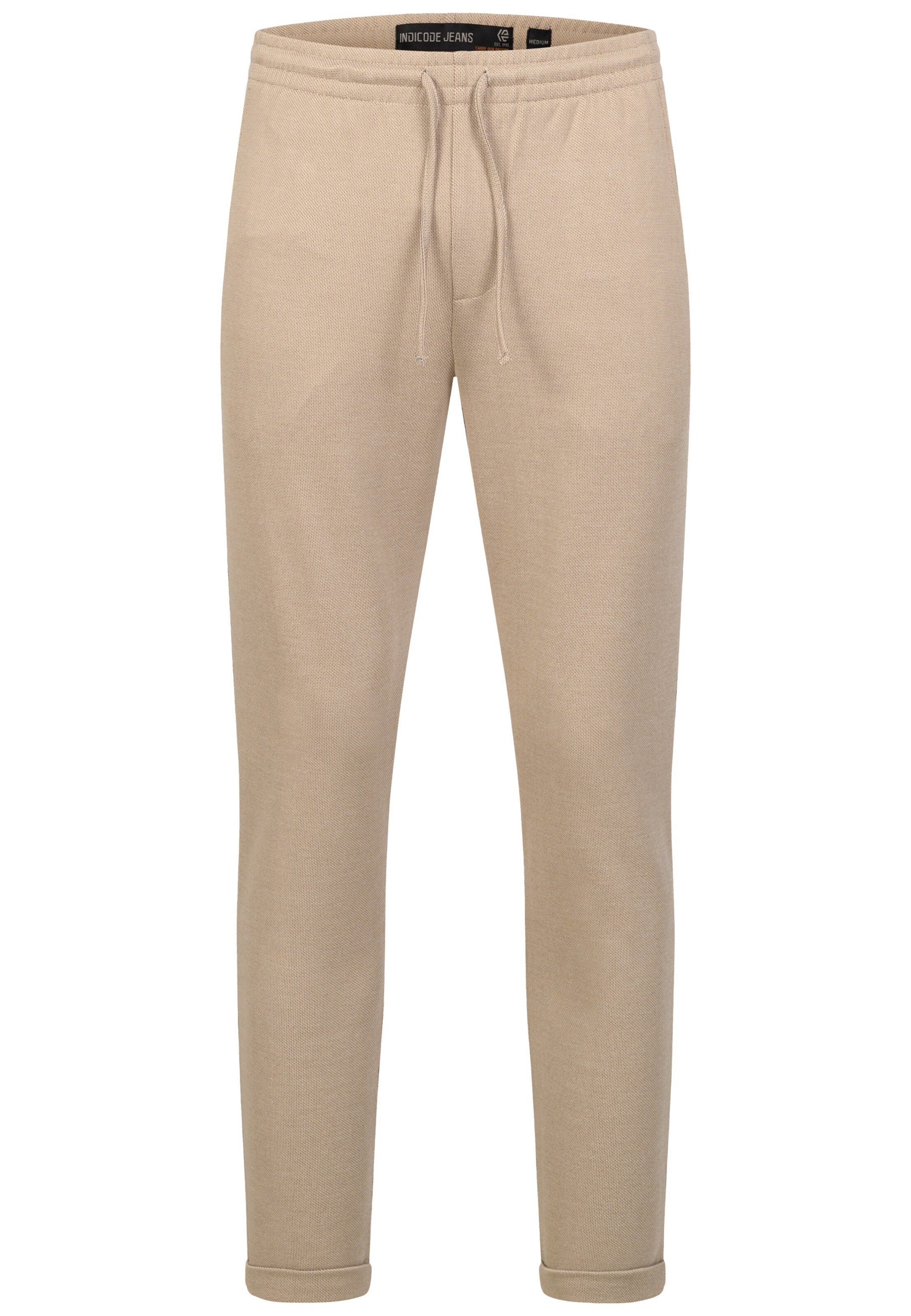 INDICODE JEANS Chino Pants 'Tovey' in Beige: front