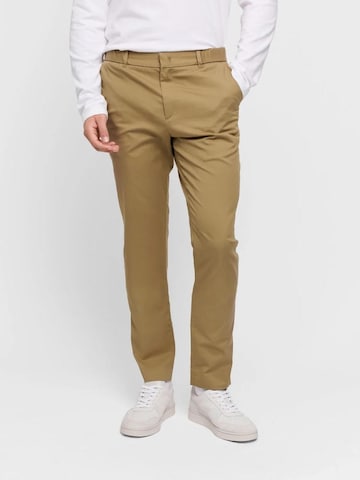 SANVT Regular Chino Pants 'The Smart Chino' in Green: front