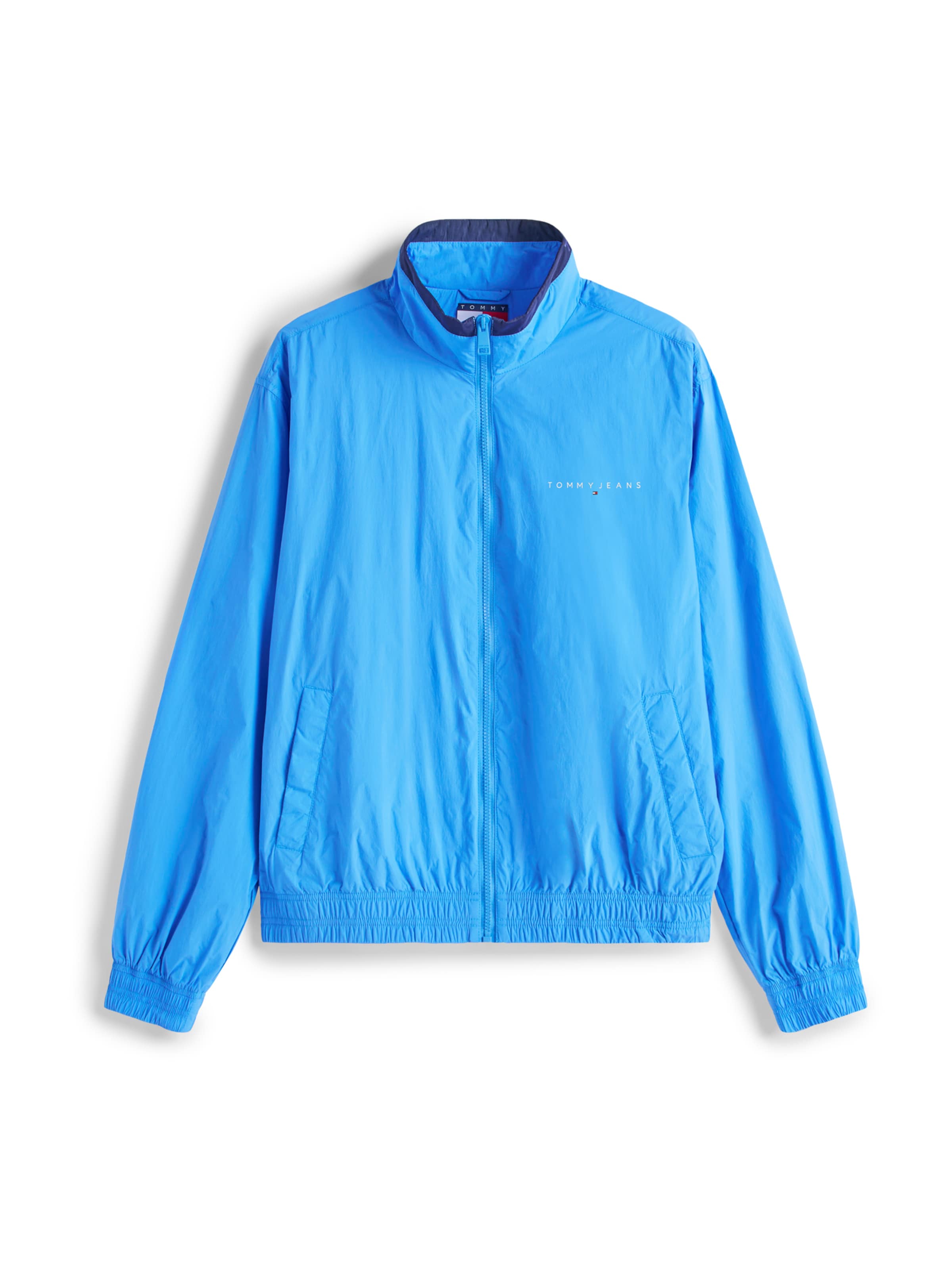 Tommy Jeans Преходно яке 'ESSENTIAL' в синьо: отпред