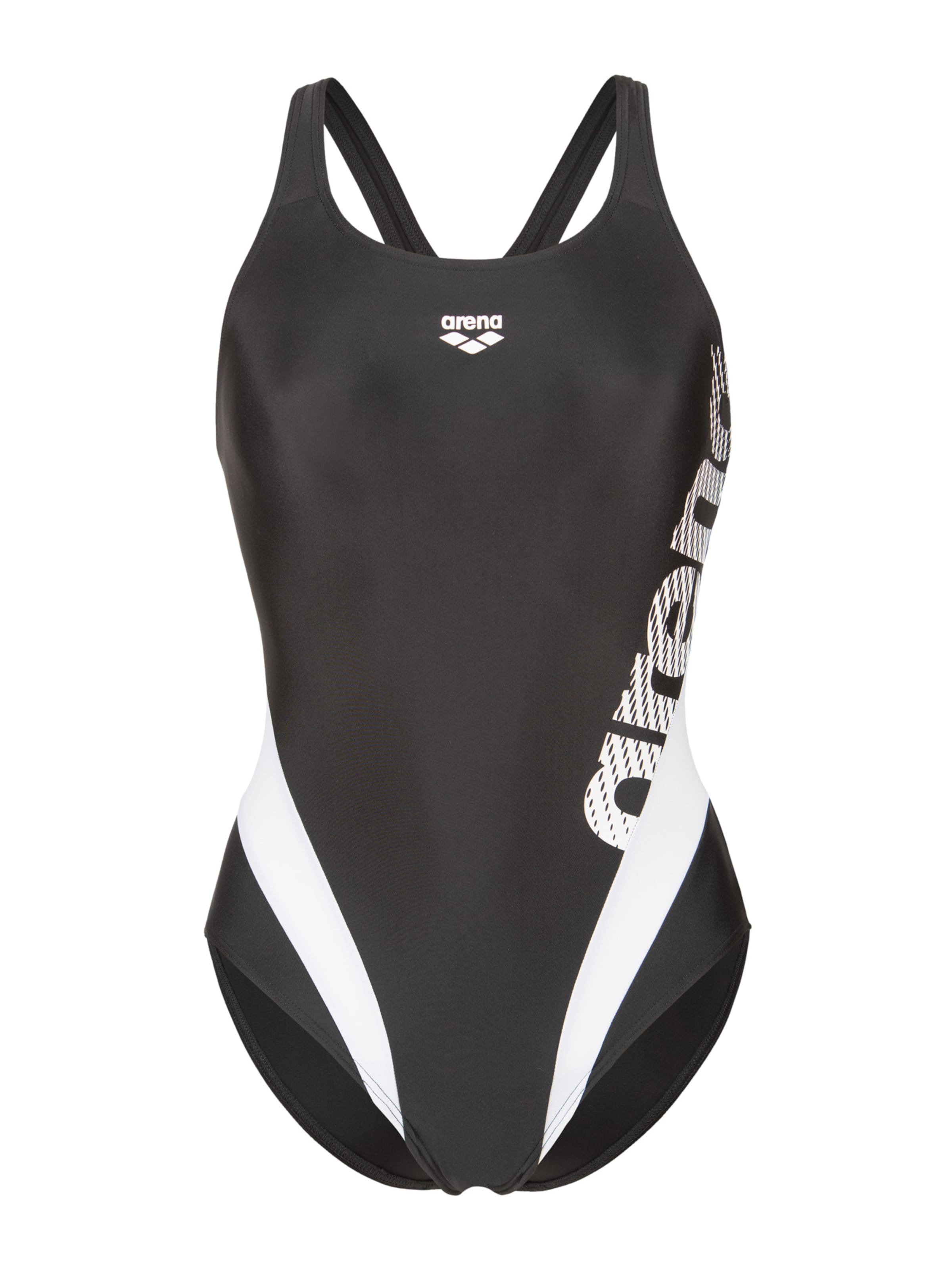Bustier Maillot de bain 'STRIPEFLOW' ARENA en noir : devant