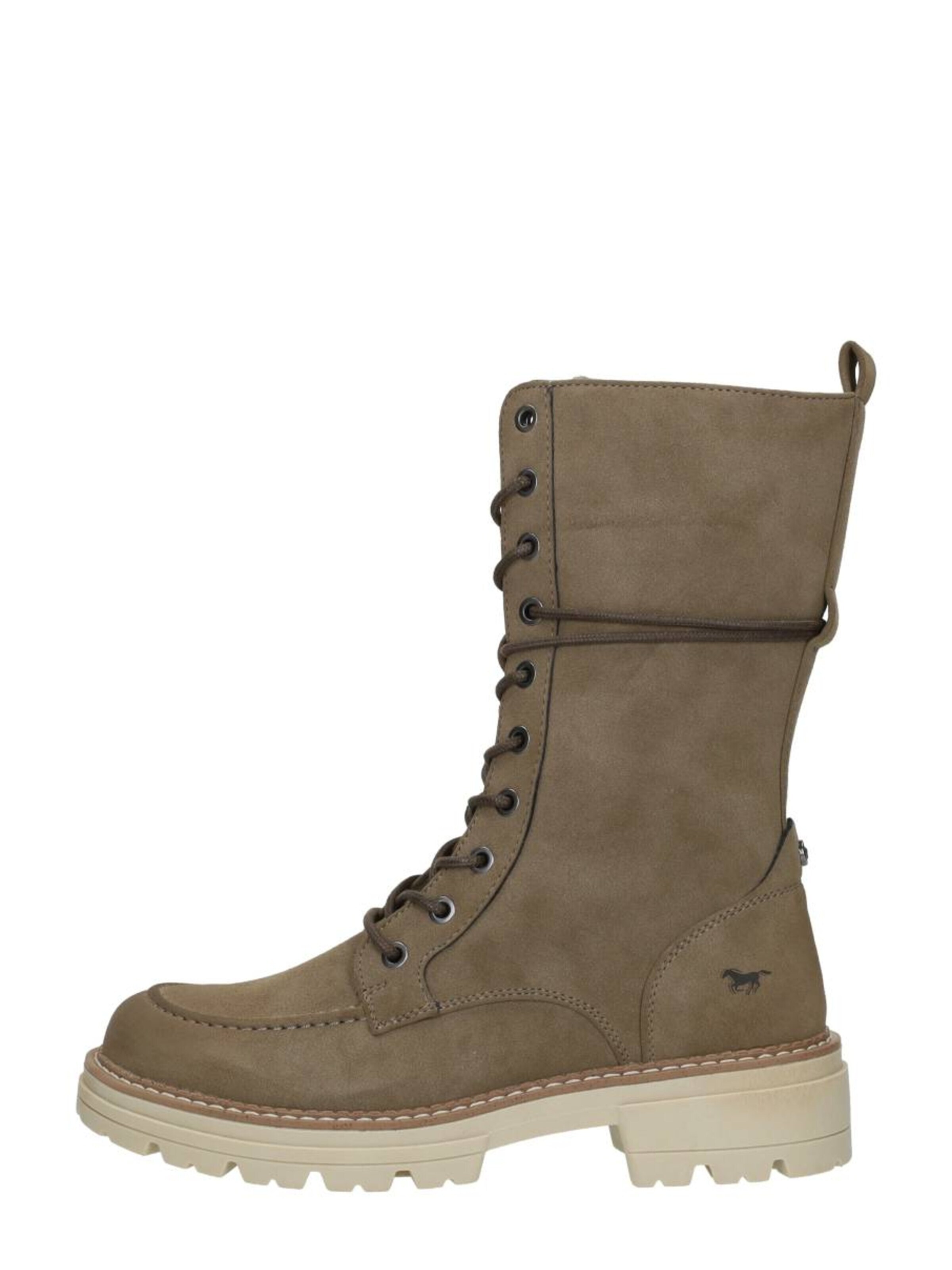 MUSTANG Lace-up shoe 'Veterschoenen Hoog' in Grey: front