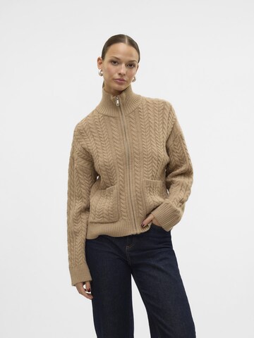 Cardigan VERO MODA en beige : devant