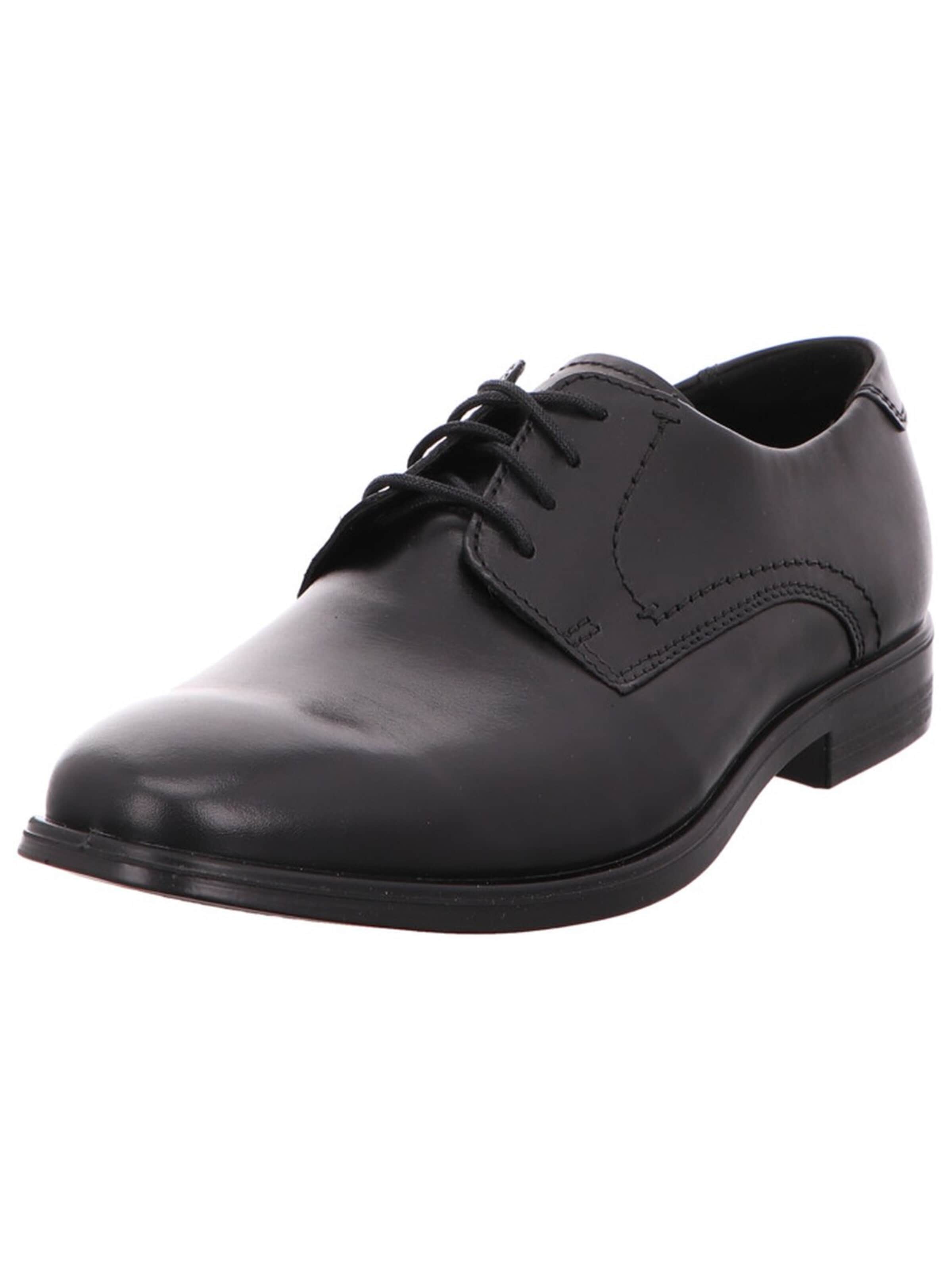 Chaussure à lacets ECCO en noir : devant