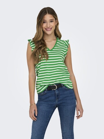 T-shirt 'May' ONLY en vert : devant