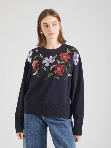 Sweat-shirt Essentiel Antwerp en bleu : devant
