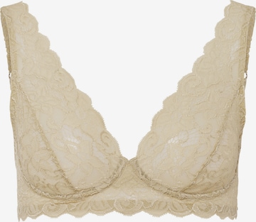 Hanro Triangle Bra ' Moments ' in Beige: front