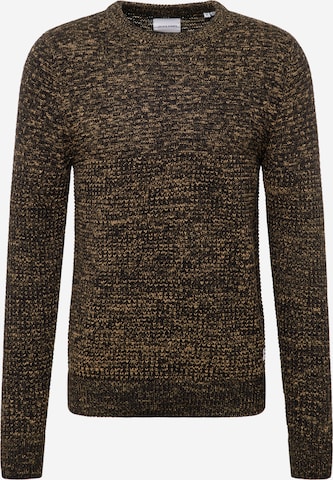 JACK & JONES Sweater 'Bradley' in Brown: front