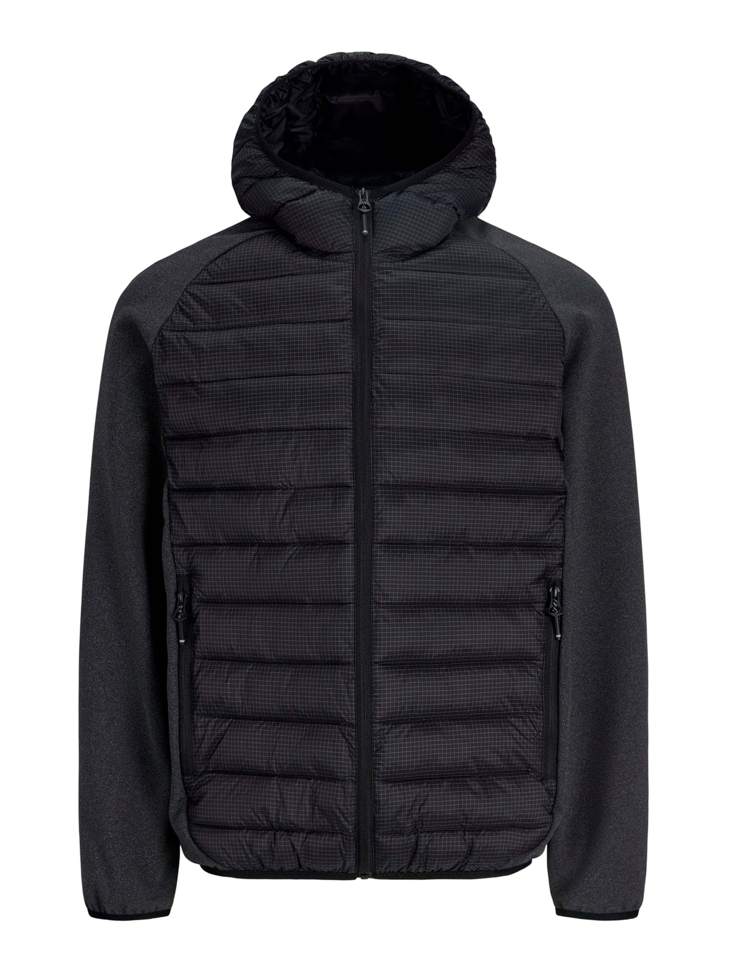 JACK & JONES Přechodná bunda 'JJNORTH' – černá: přední strana