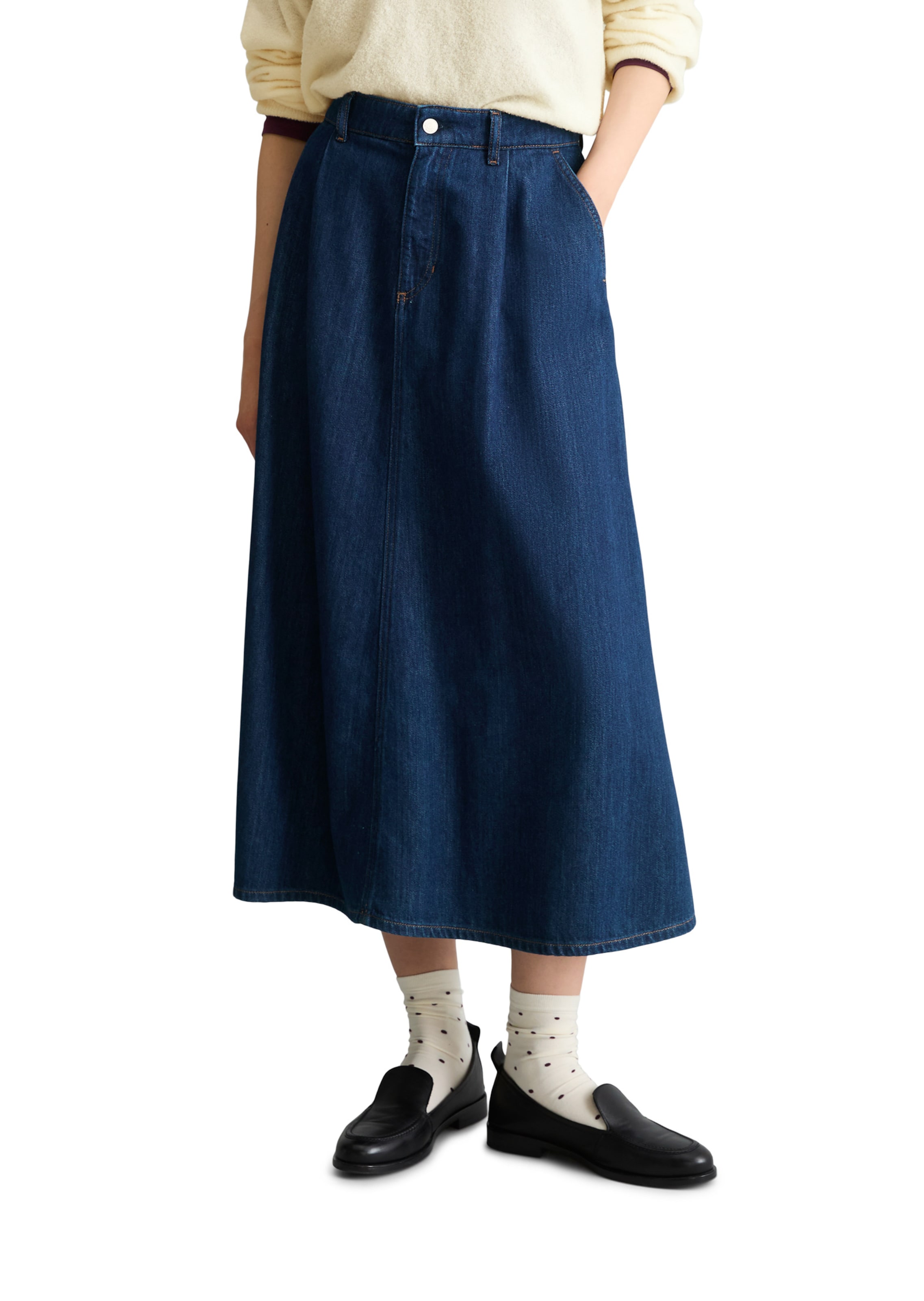 Marc O'Polo DENIM Rok in Blauw: voorkant