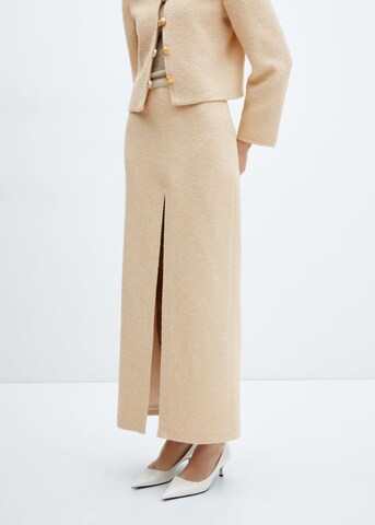 MANGO Rok 'Osan' in Beige: voorkant