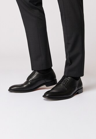 ROY ROBSON Lace-Up Shoes 'Derby' in Black: front