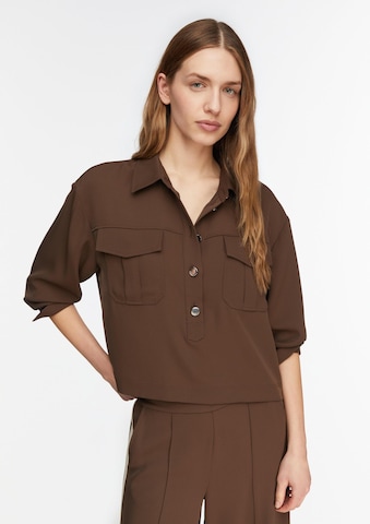 COMMA Bluse in Braun: Vorderseite