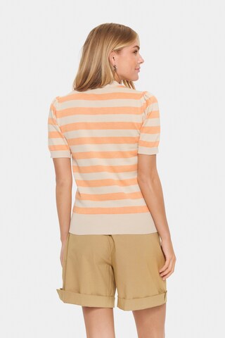SAINT TROPEZ - Jersey 'Mila' en beige