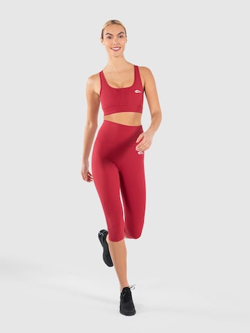 Smilodox Skinny Sportbroek 'Advanced Affectionate' in Rood